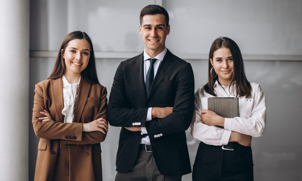 Bussiness people working in team in an office